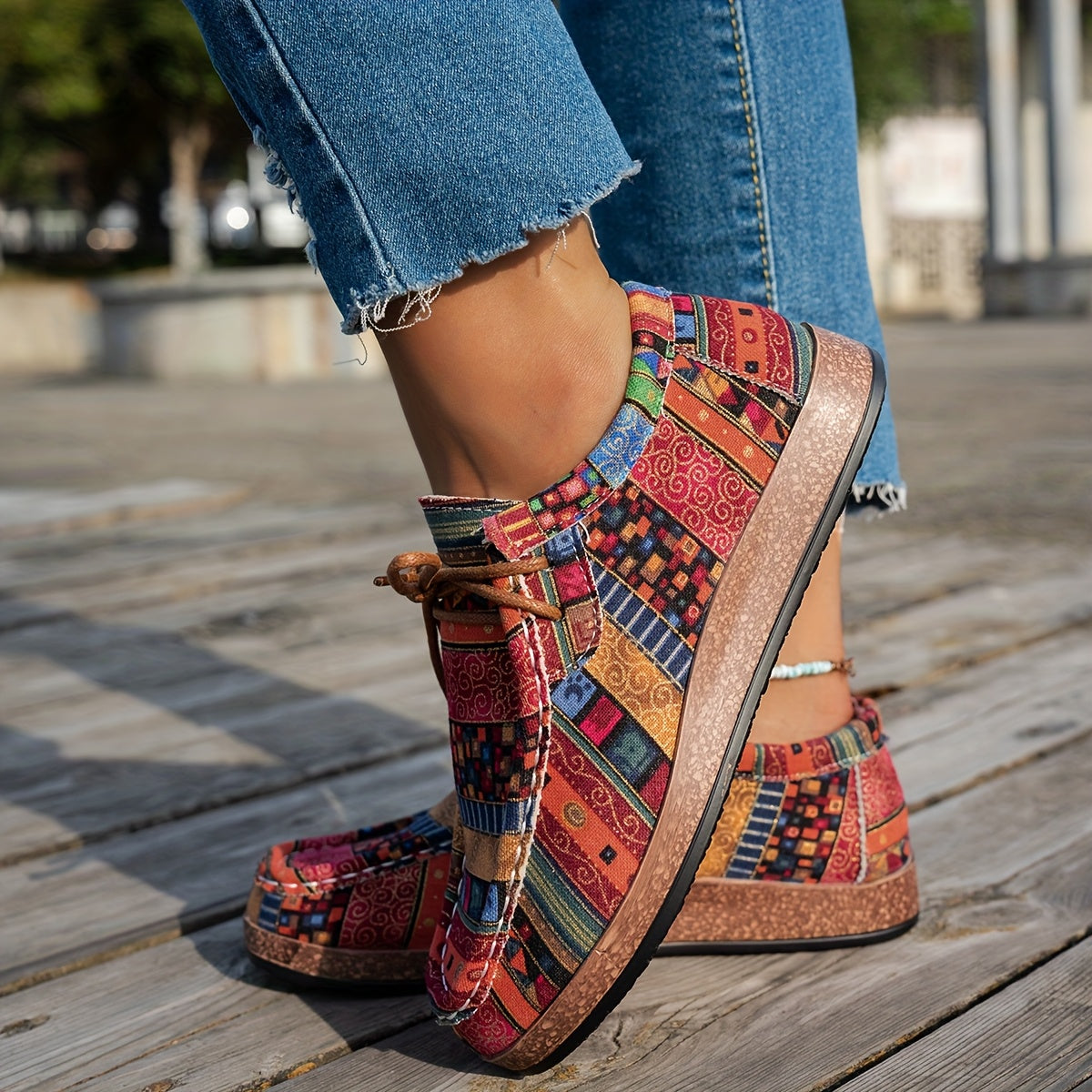 Patience | Colourful Retro Women's Shoes