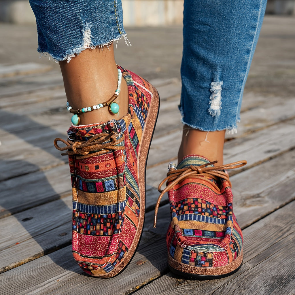 Patience | Colourful Retro Women's Shoes