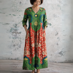 Miyu | Vintage Floral Maxi Dress