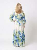 Harper - Long Sleeve Floral Button Front Maxi Dress
