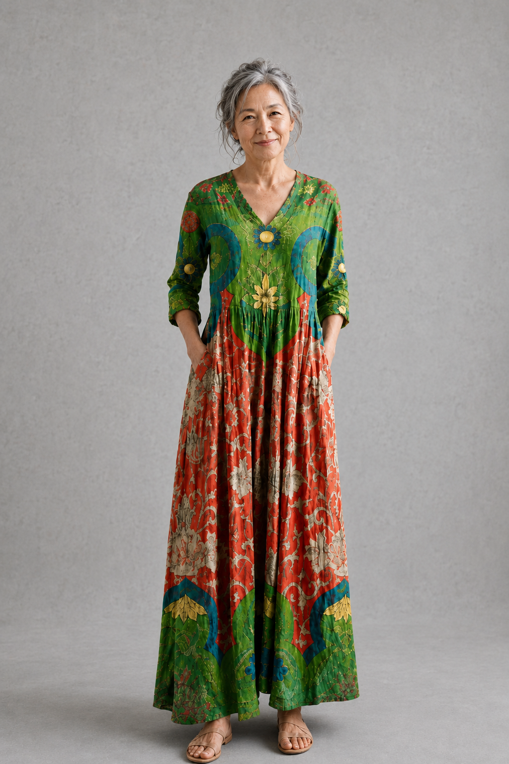 Miyu | Vintage Floral Maxi Dress