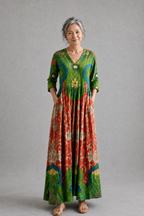 Miyu | Vintage Floral Maxi Dress