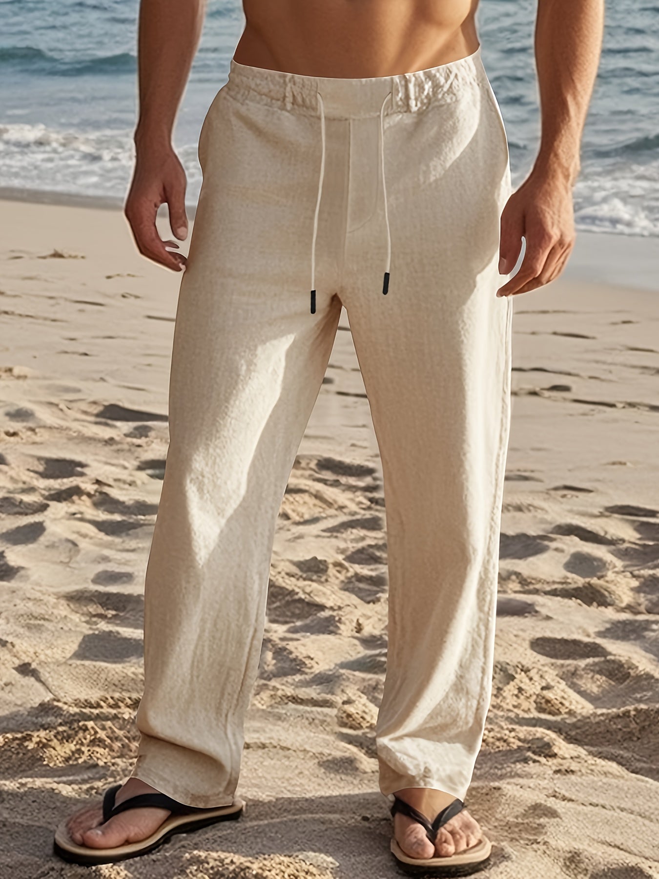 LAURENT MONACO | MEN'S LINEN TROUSERS