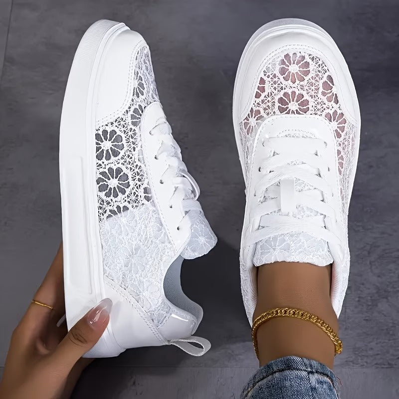 Lace | Floral Lace Sneakers