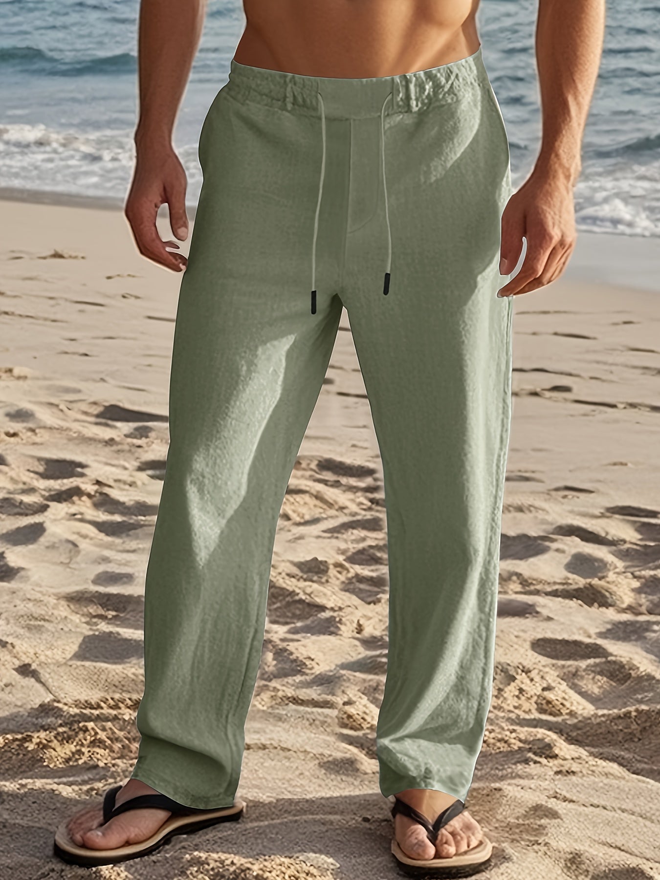 LAURENT MONACO | MEN'S LINEN TROUSERS