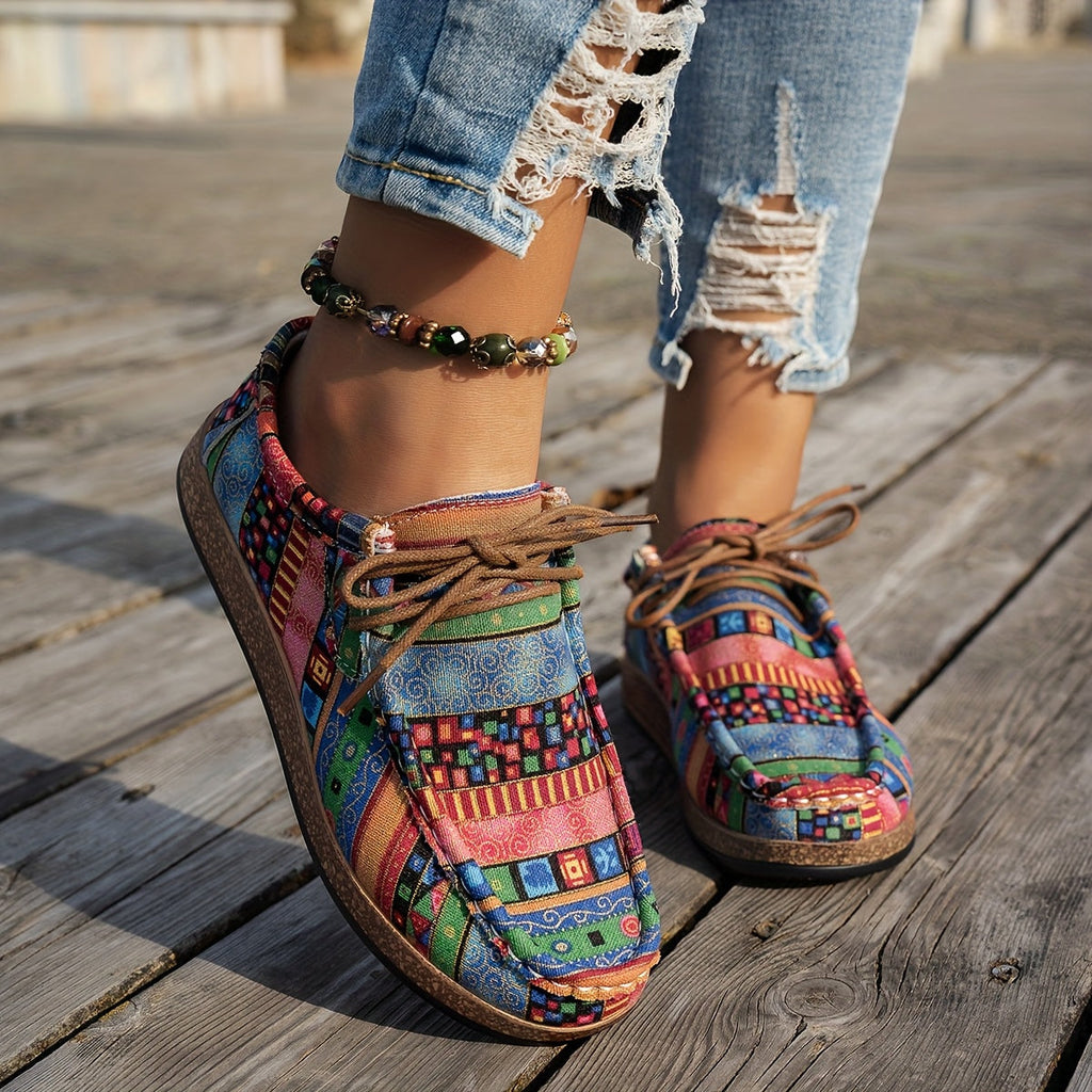 Patience | Colourful Retro Women's Shoes