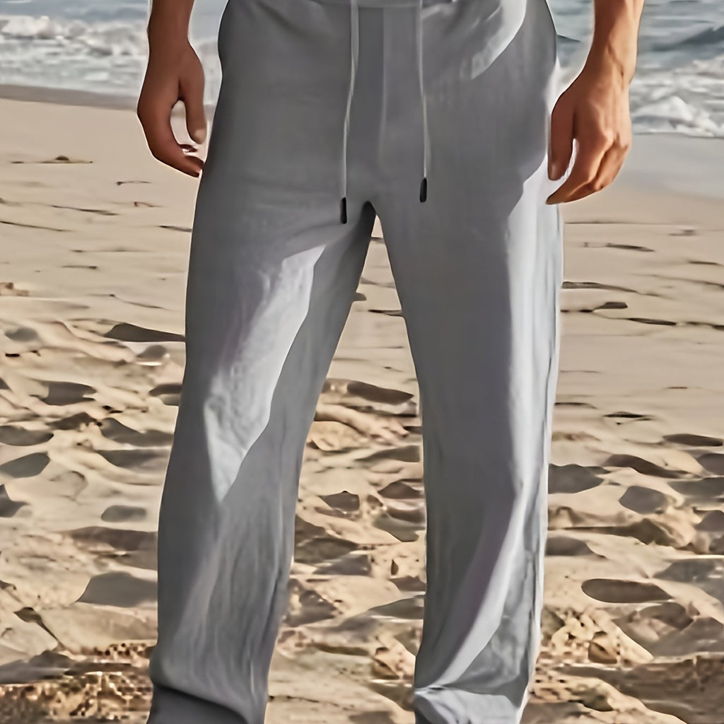 LAURENT MONACO | MEN'S LINEN TROUSERS