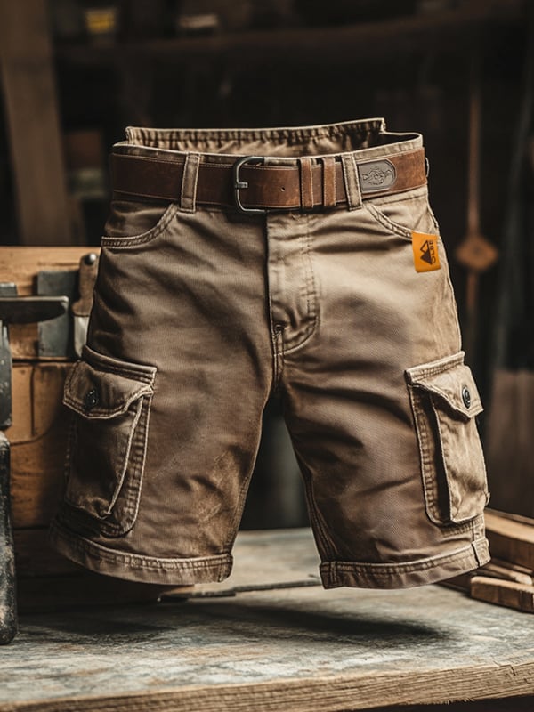 Rowen | Retro cargo shorts with multiple pockets