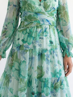 Althea - Long Sleeve Floral Maxi Dress