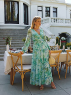 Althea - Long Sleeve Floral Maxi Dress