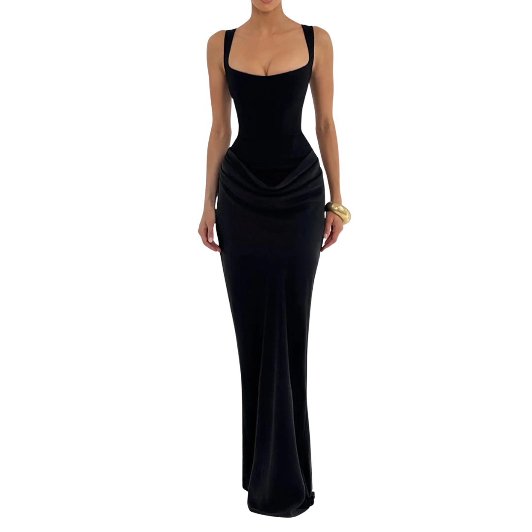 NADINE™ – Sleek Bodycon Midi Dress