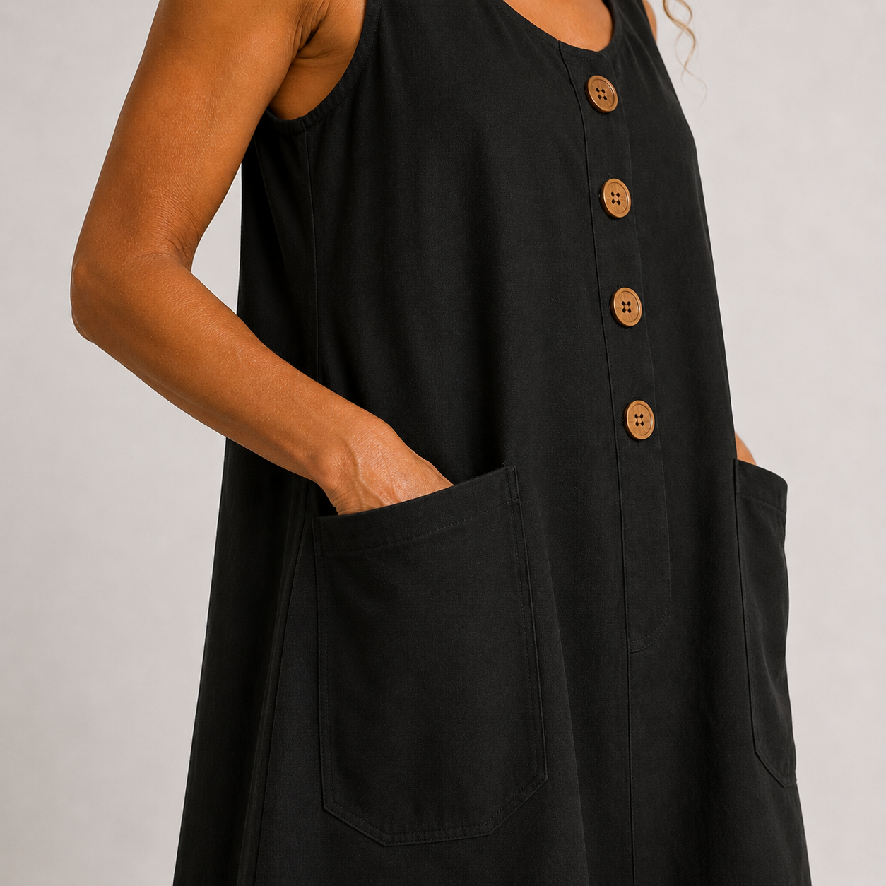 MAUD™ | Elegant Linen and Cotton Dress