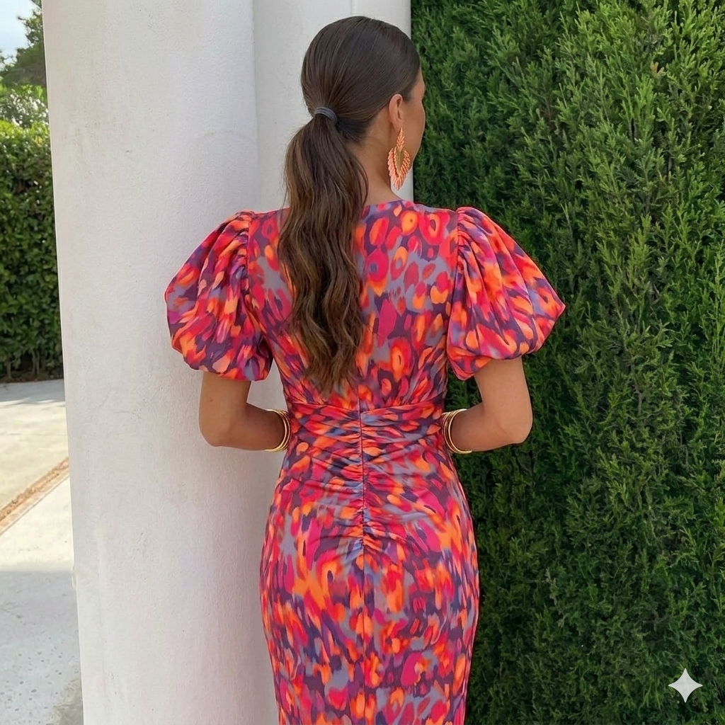 Tora™ - Pleated Sleeve Dress
