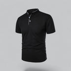 Arthur | Collarless Polo Shirt