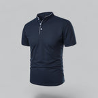 Arthur | Collarless Polo Shirt
