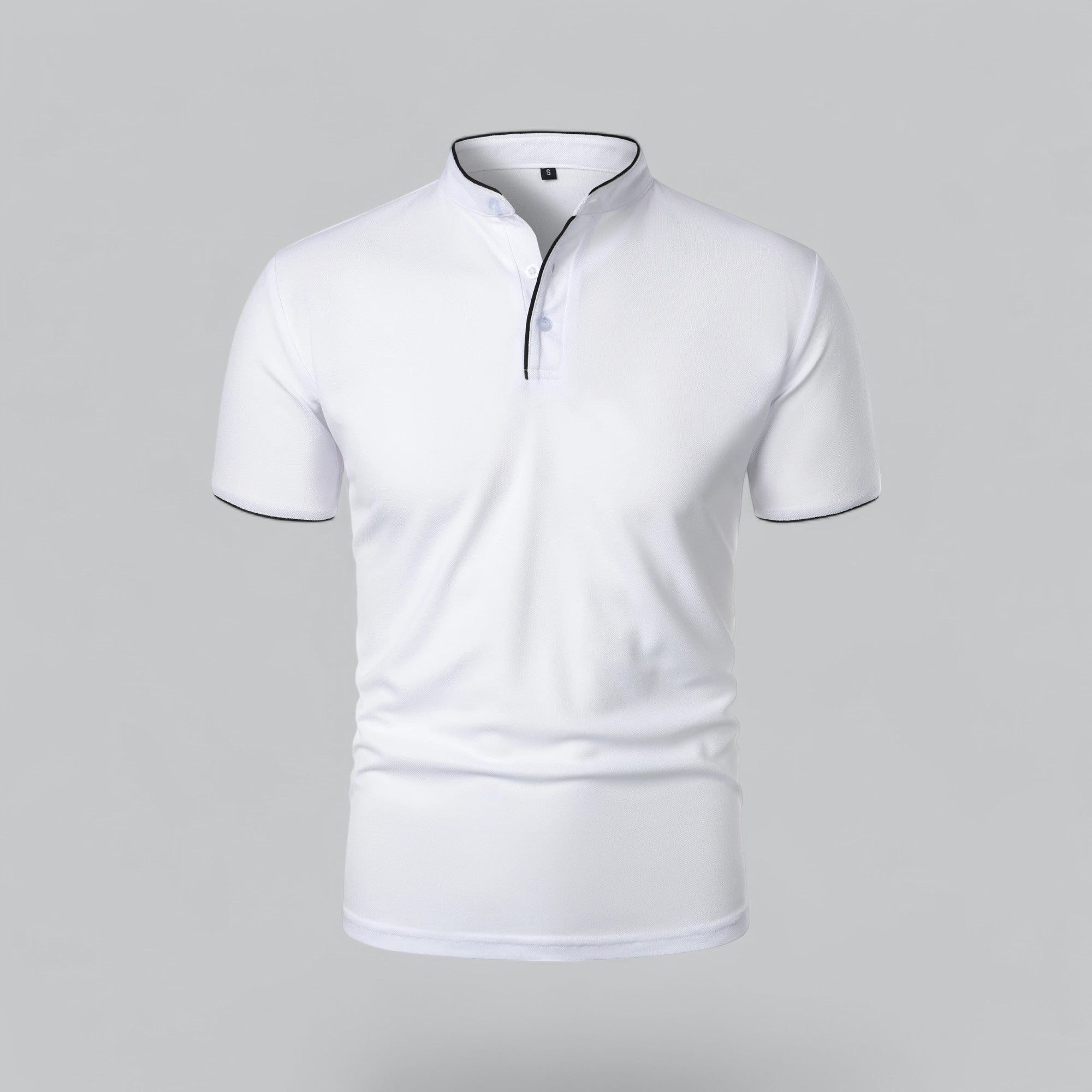 Arthur | Collarless Polo Shirt