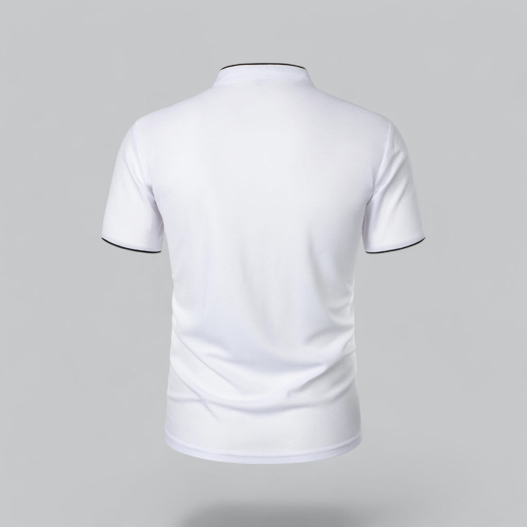 Arthur | Collarless Polo Shirt