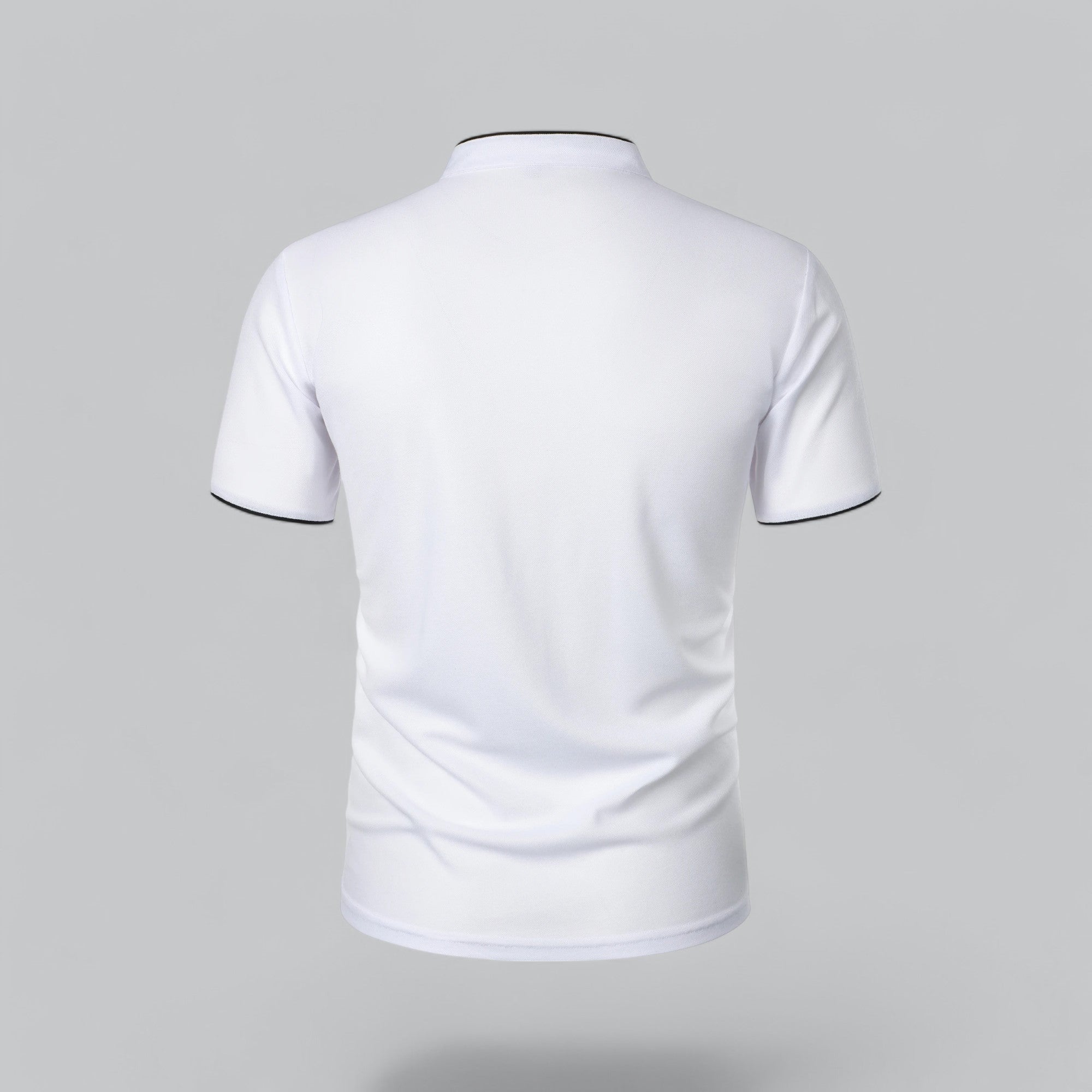 Arthur | Collarless Polo Shirt