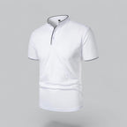 Arthur | Collarless Polo Shirt