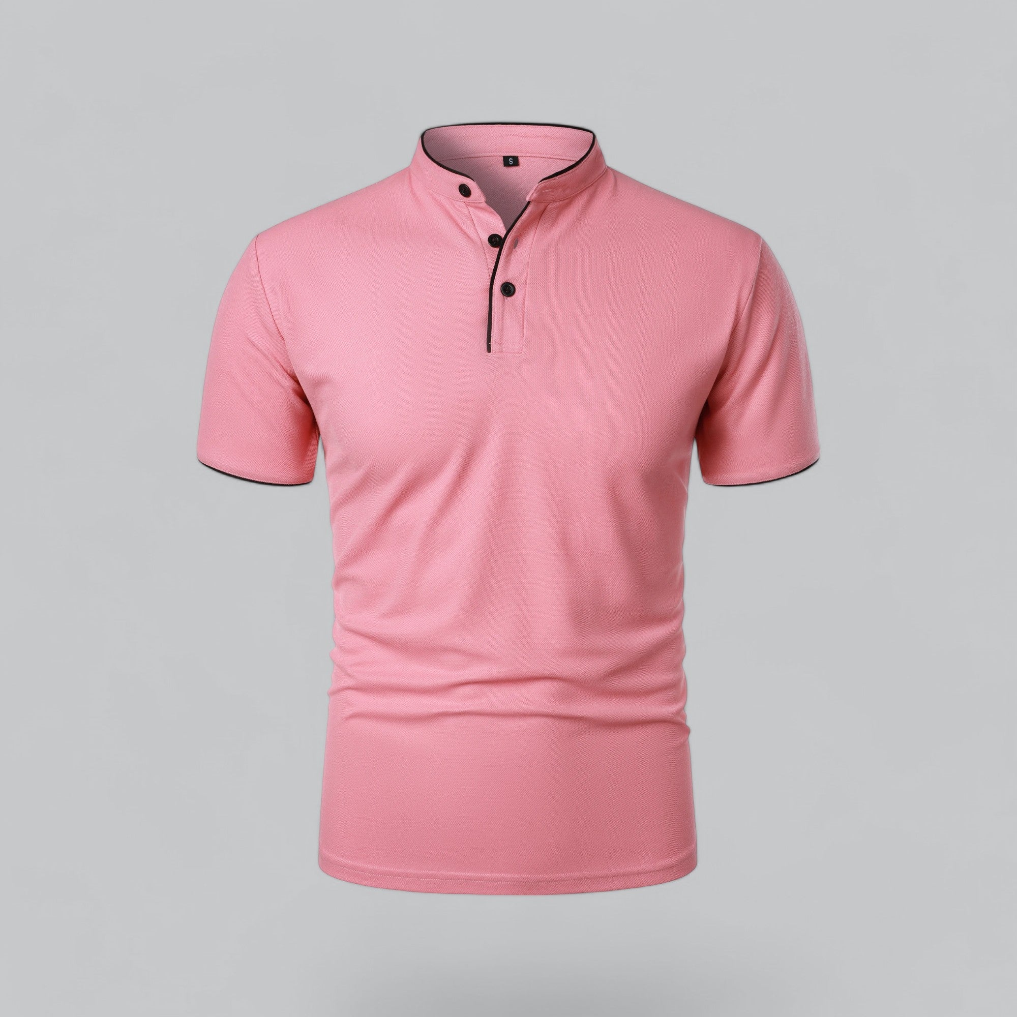 Arthur | Collarless Polo Shirt