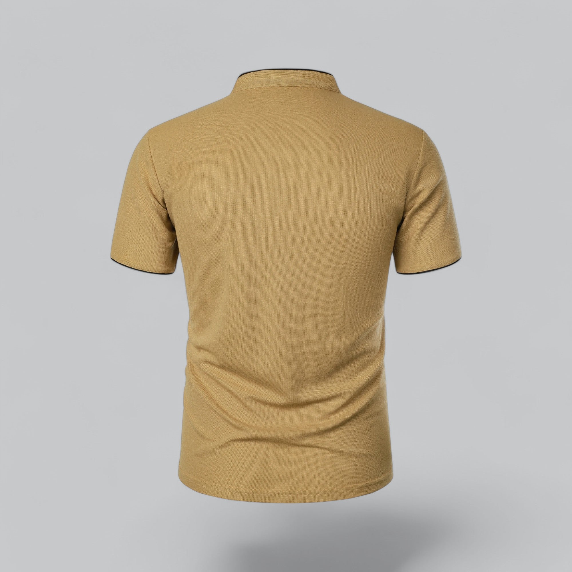 Arthur | Collarless Polo Shirt