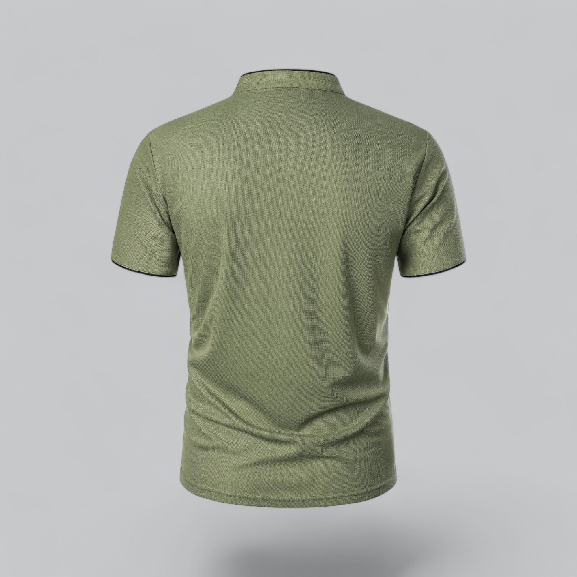 Arthur | Collarless Polo Shirt