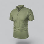 Arthur | Collarless Polo Shirt