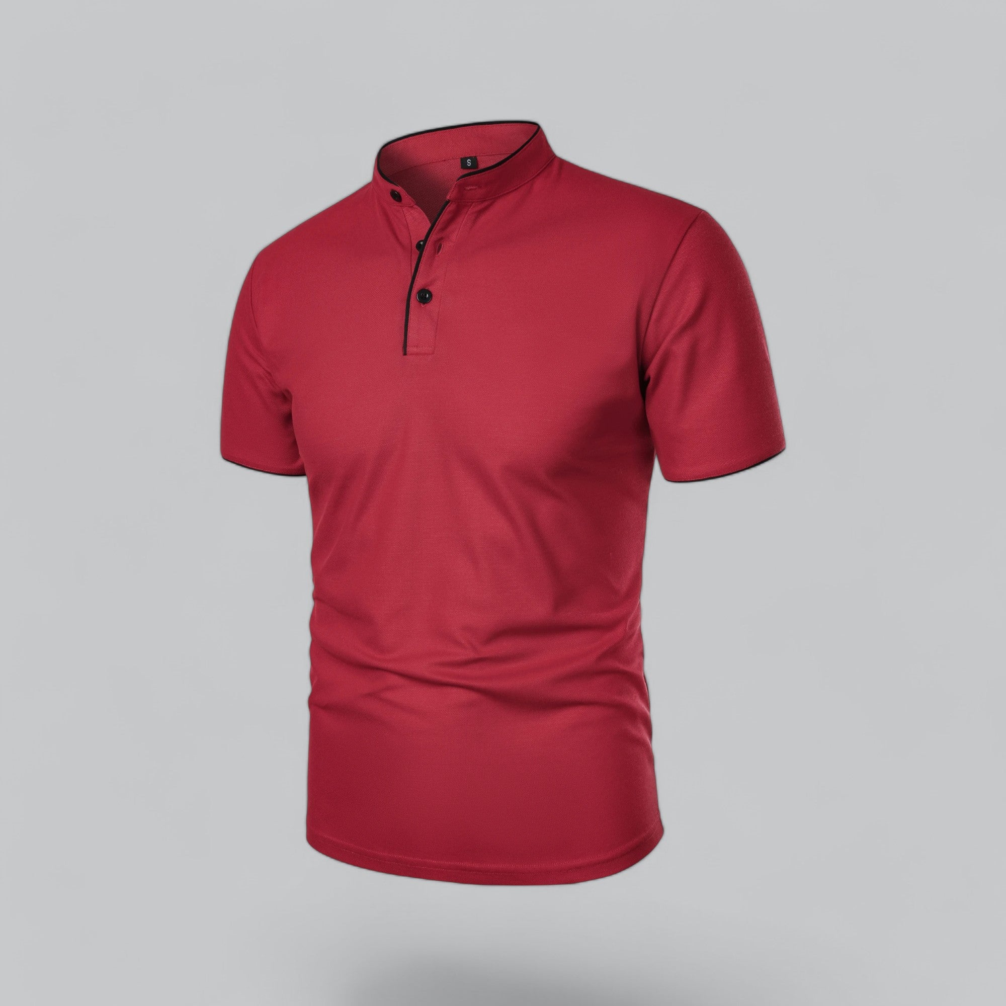 Arthur | Collarless Polo Shirt