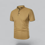 Arthur | Collarless Polo Shirt