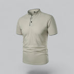 Arthur | Collarless Polo Shirt