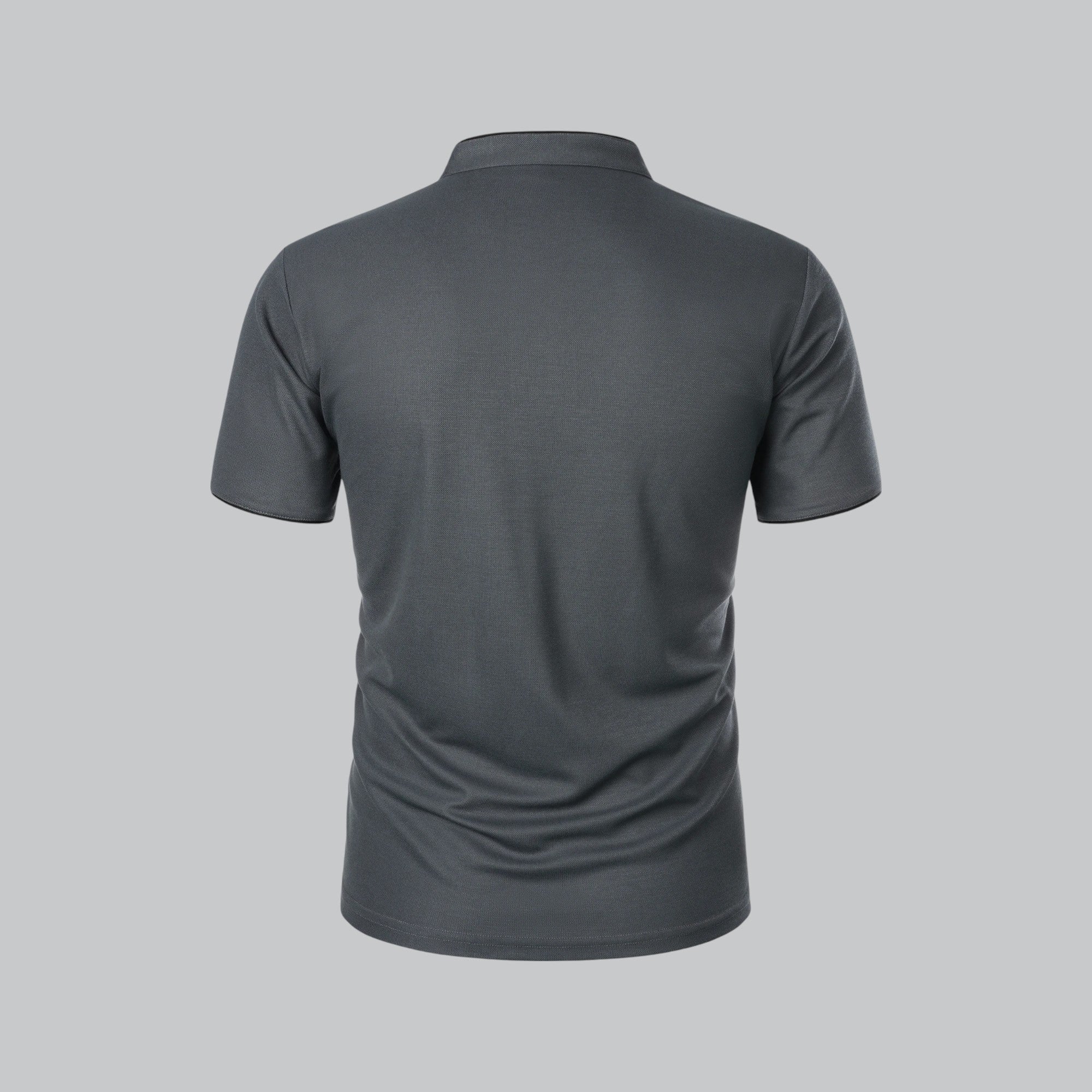 Arthur | Collarless Polo Shirt