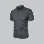 Arthur | Collarless Polo Shirt