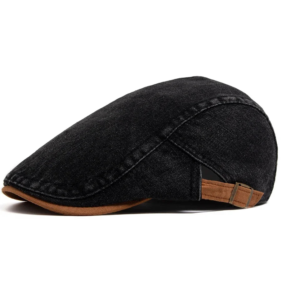 Fedor | Premium Denim Flat Cap