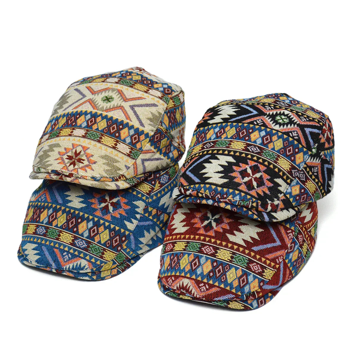 Reginald | Vintage Print Flat Cap