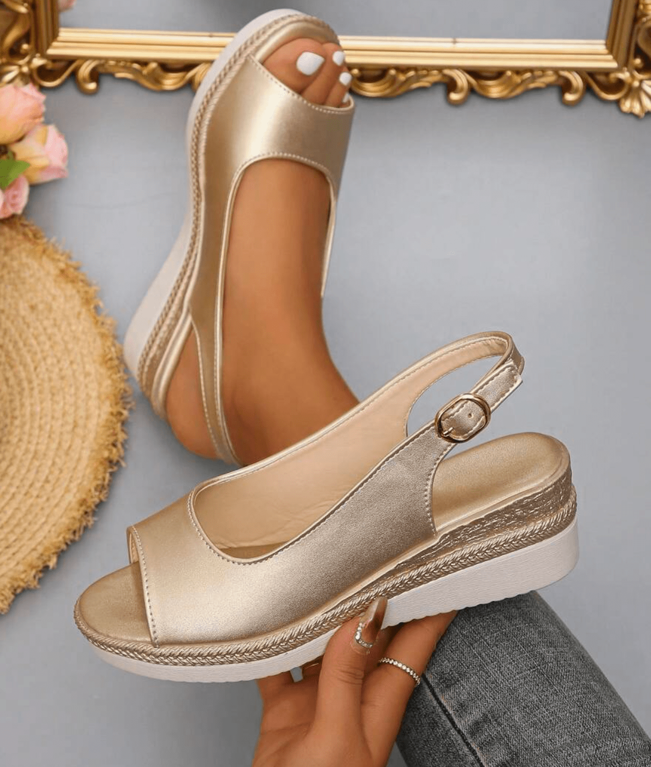 Chelsea | Orthopedic Slingback Espadrille Sandals