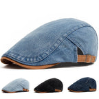 Fedor | Premium Denim Flat Cap