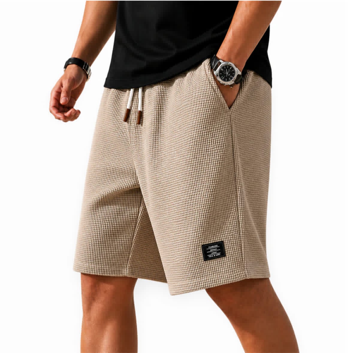 Nathan | Textured Bermuda Shorts