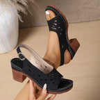 Cristy | Ankle Strap Block Heel Sandals