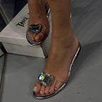 Women’s Transparent Gemstone Sandals