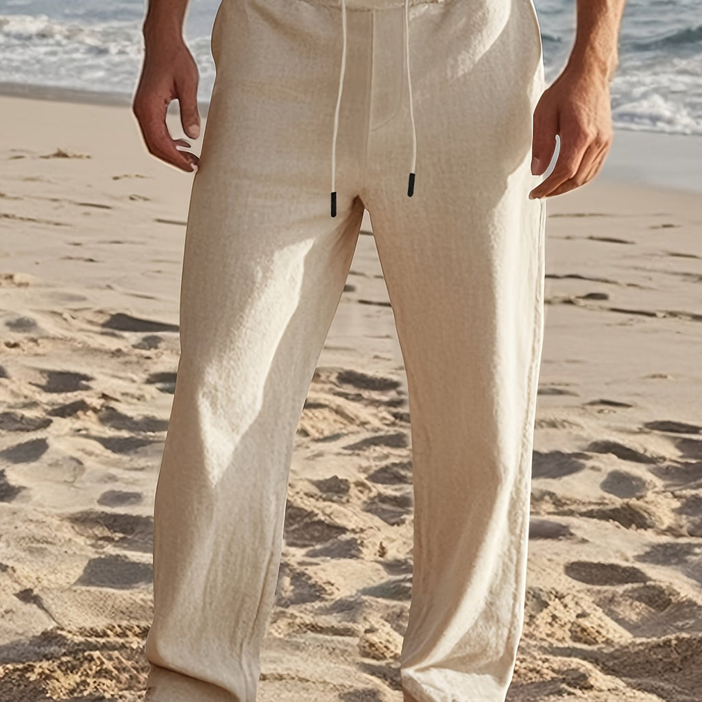 LAURENT MONACO | MEN'S LINEN TROUSERS