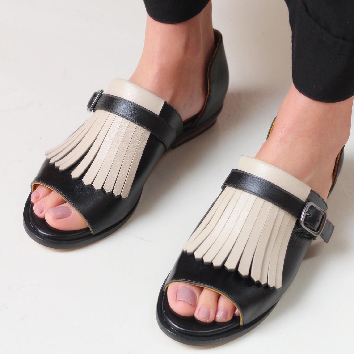 Britta™ - Fringe Slip-on Sandals