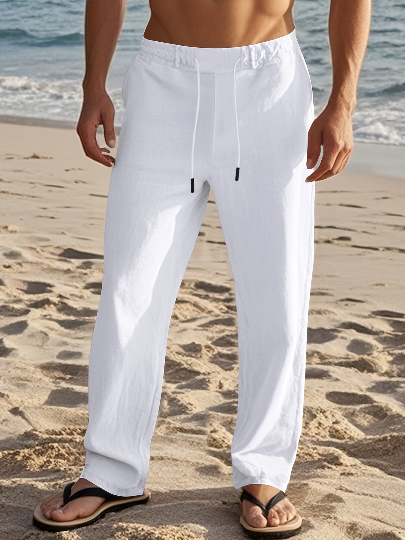 LAURENT MONACO | MEN'S LINEN TROUSERS