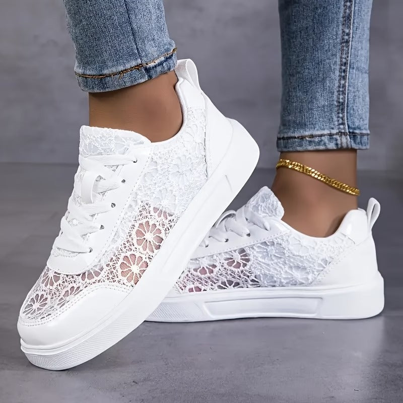 Lace | Floral Lace Sneakers