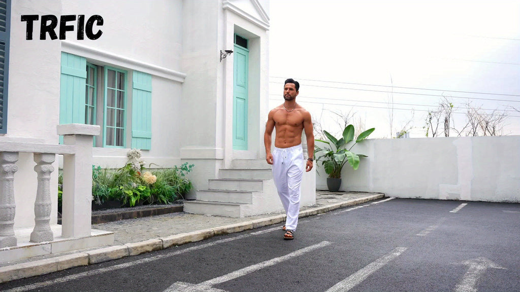 LAURENT MONACO | MEN'S LINEN TROUSERS
