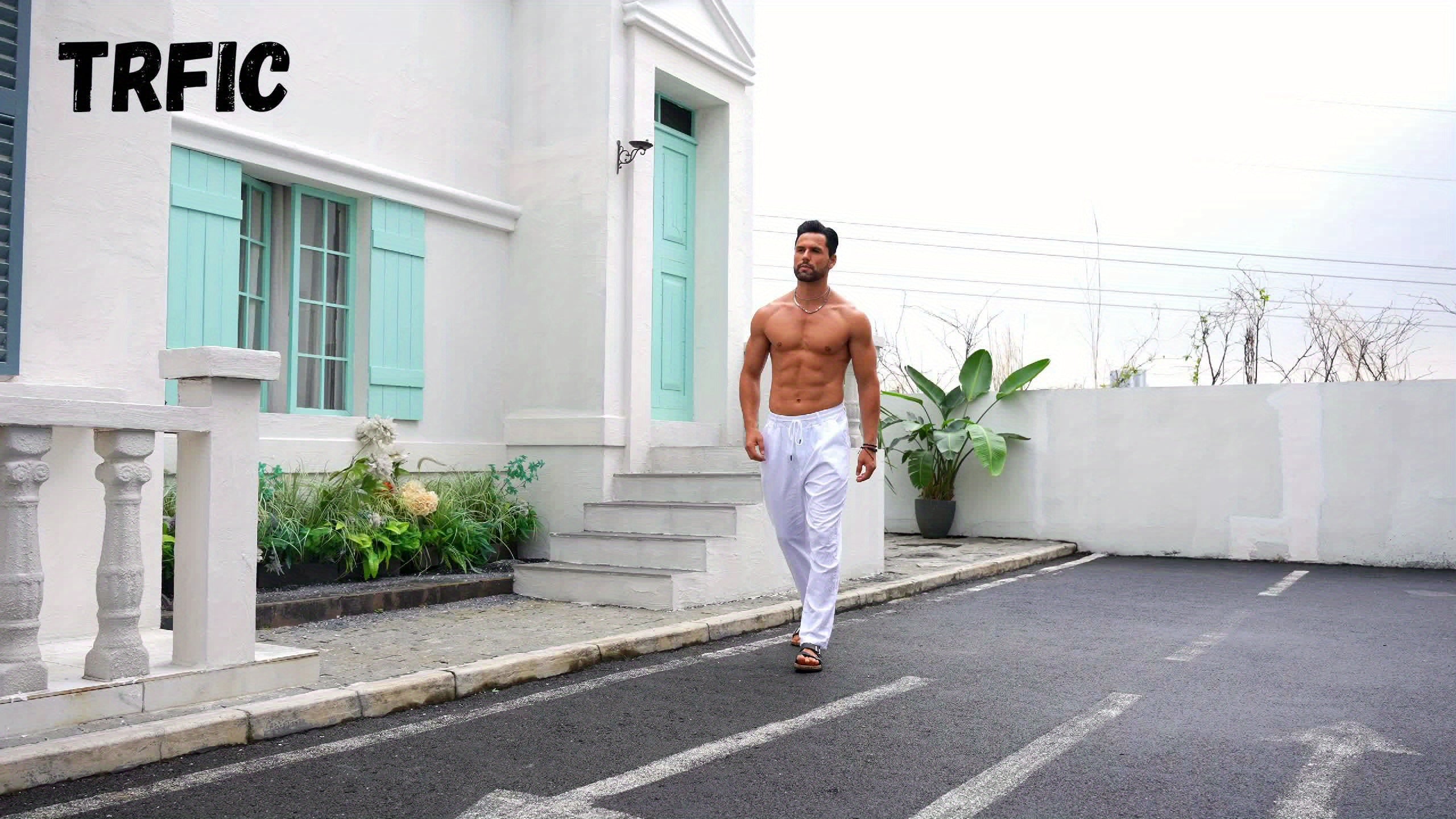 LAURENT MONACO | MEN'S LINEN TROUSERS