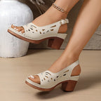 Cristy | Ankle Strap Block Heel Sandals