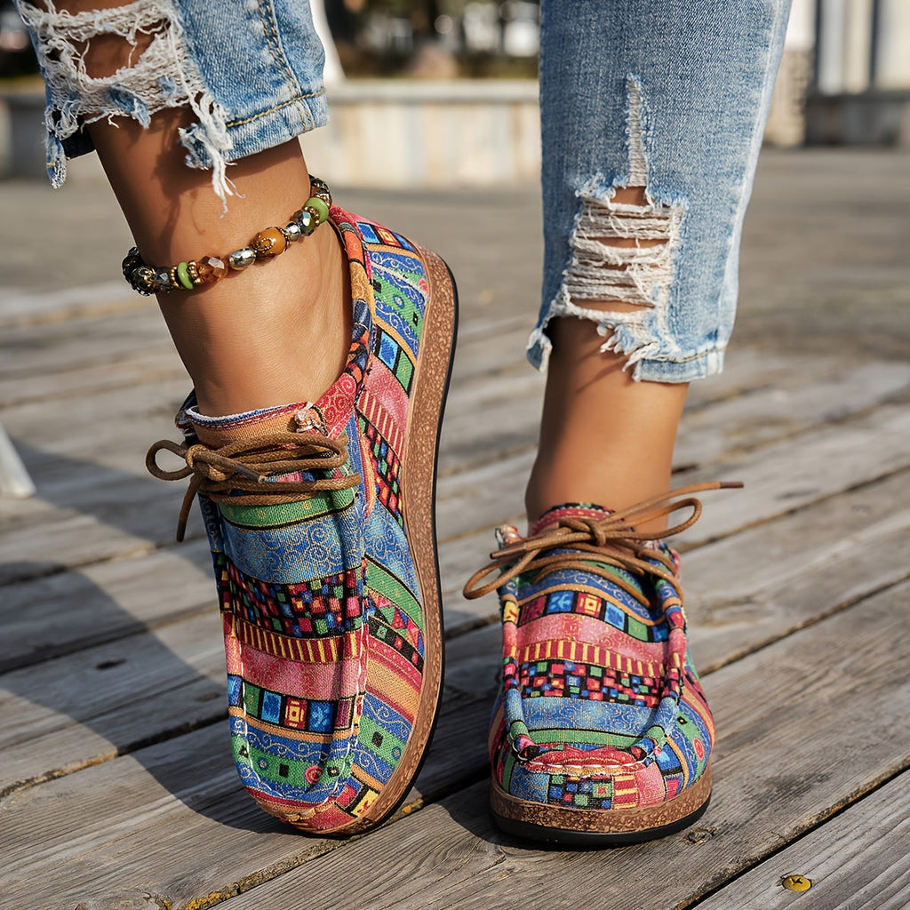 Patience | Colourful Retro Women's Shoes