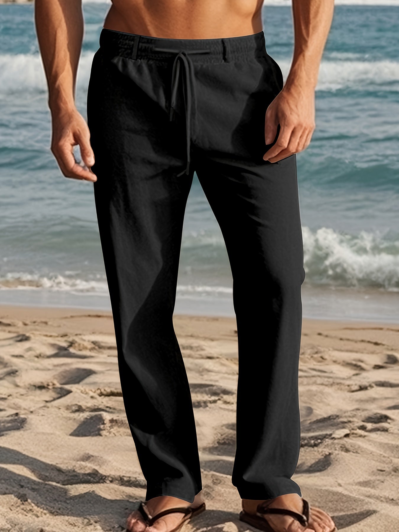 LAURENT MONACO | MEN'S LINEN TROUSERS