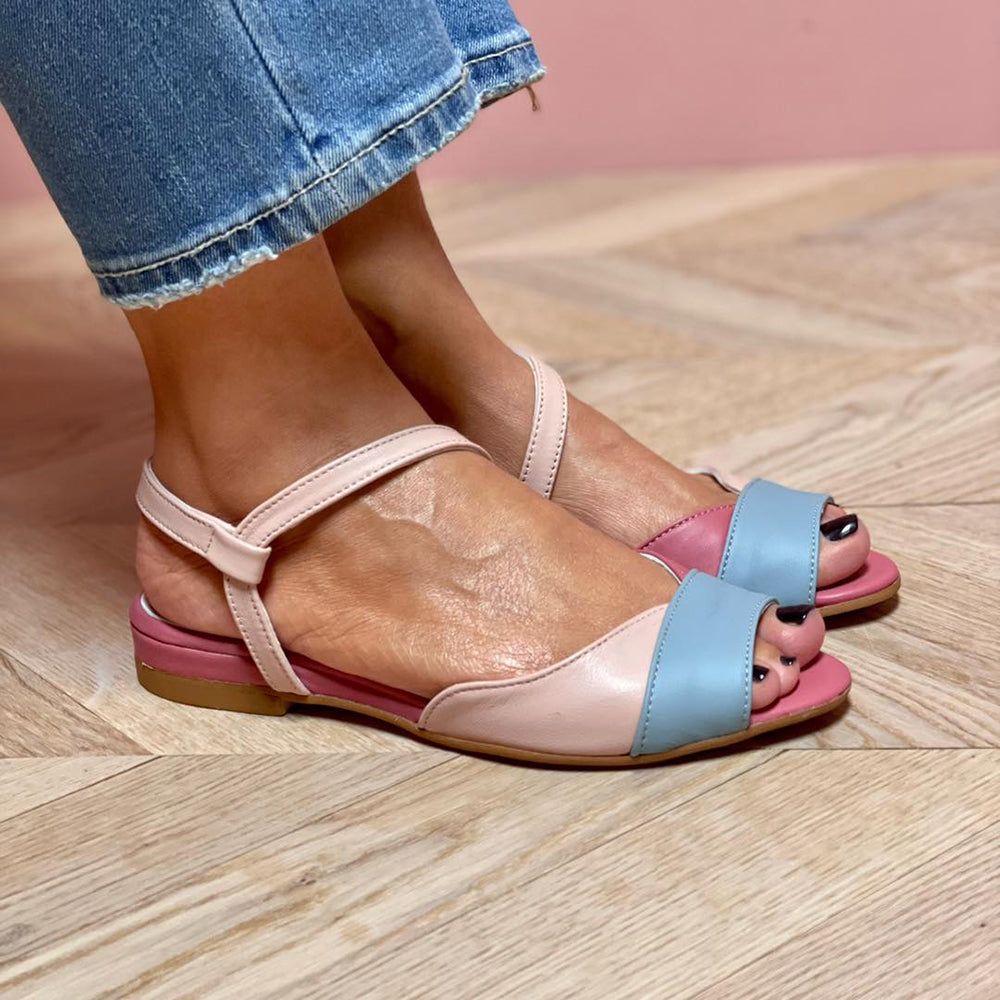 Johanna™ - Asymmetrical pink sandals