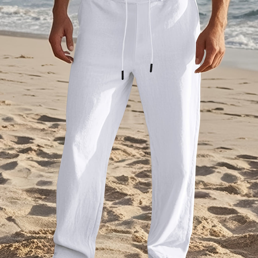 LAURENT MONACO | MEN'S LINEN TROUSERS